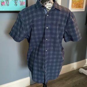 Original Penguin mens dress shirt size large short sleeve